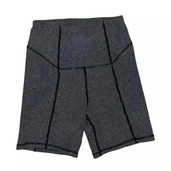 For Love And Lemons Rib Texture Bike Shorts Gray Size Small Athletic Athleisure - Picture 2 of 7